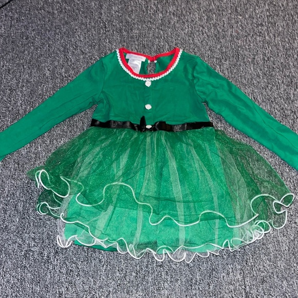 Bonnie Jean Other - Girls Bonnie Jean Elf Long Sleeve Tutu Top